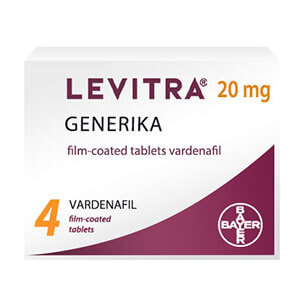 Verpackungsart des Potenzmittels Levitra Generika 
